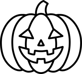 할로윈 호박 흑백