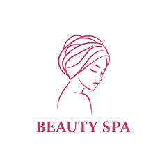 Beauty spa logo icon design