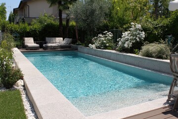 Backyard Pool with Greenery