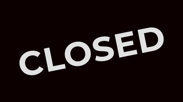 Animated sales banner video, closed on a transparent background png