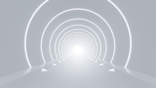 Abstract Futuristic empty floor and room Sci-Fi Corridor With light for showcase,room,interior,display products.Modern Future cement floor and wall background technology interior concept.3d render