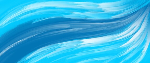 unique abstract light blue background, blue and white brush