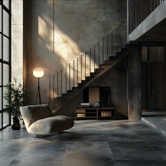 I need you to create a scenario of a house specifically a room and the floor to be the most relevant It must be made of antique material that is a material similar
