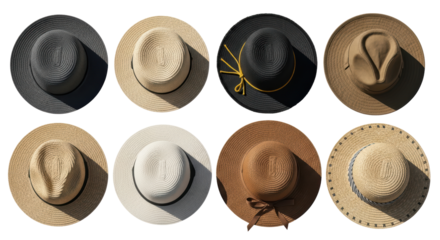 Isolated Sun Hats