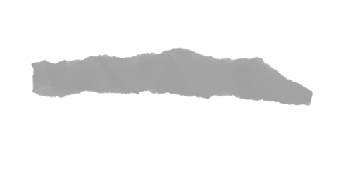 A gray irregular shape against a black background with jagged edges and pixelated appearance