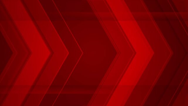 Digital technology red background triangle arrow wave loop seamless pattern animation futuristic technology speed illustration 