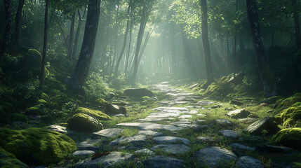 Fototapeta premium 森の小道 / Forest Path