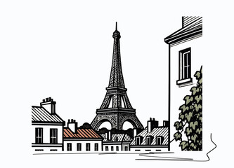 Obraz premium Minimal style art collage of Rome with Colosseum