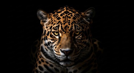 Obraz premium Powerful-Jaguar-Emerging-Cinematic-Portrait
