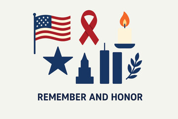 Obraz premium Remember and Honor Tribute