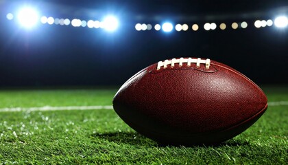 Obraz premium american football on grass