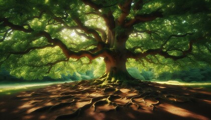 Tree in the forest woods nature environment landscape field summer autumn