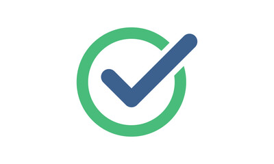 check mark success approval tick icon vector design