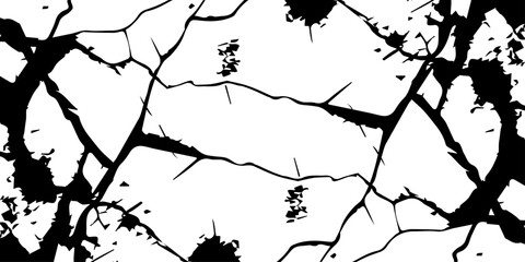 Abstract textures of Black and White Vertical Lines, Grunge black and white crack paper texture design with concrete wall with cracks and scratches  background.