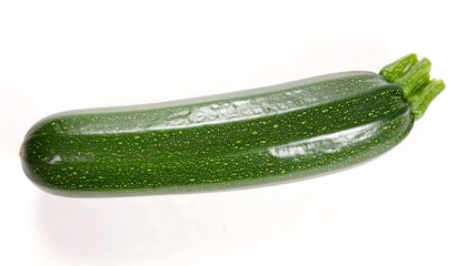Green zucchini on white background (1)