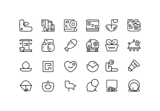 Minimal Icon Set Design