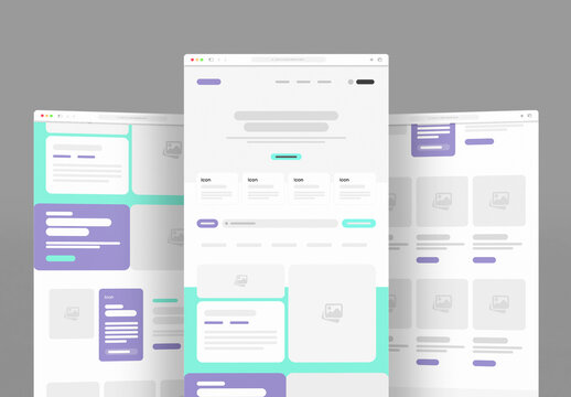 Modern Travel Agency Wireframe Template for Website and UI UX Design