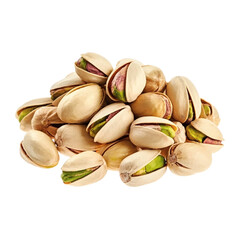 Fototapeta premium Fresh pistachios on transparent background