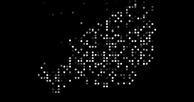 Creative Dots Shaping Niger Outline