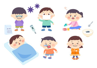 子供_体調不良セット