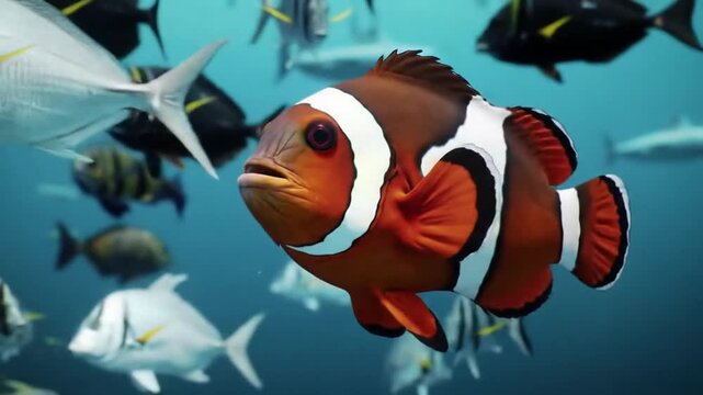 tropical fish in aquarium