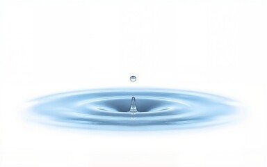 water drop on a white, PNG. High quality