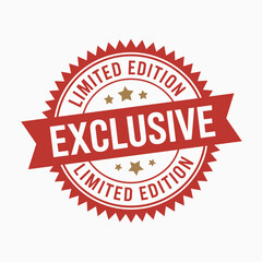 Obraz premium Exclusive Limited Edition Circular Stamp Vector Illustration