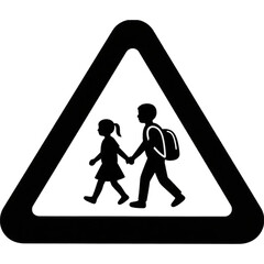 通学路　標識　マーク　イラスト