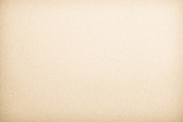 Old paper vintage texture surface for background. Recycle pale brown paper texture, Cream color recycled kraft paper texture blank with copy space for text.