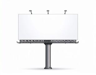 Obraz premium Blank billboard with space for text and advertising on a white background