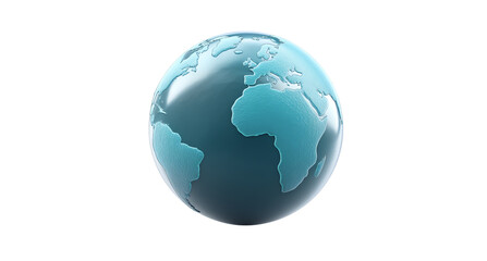 Fototapeta premium A high-resolution globe showcasing the Earth's continents.