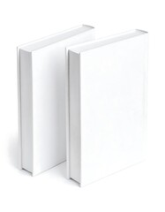 Naklejka premium Two blank white books