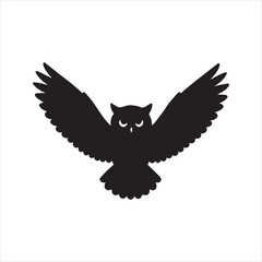  owl vector dark black silhouette