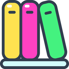 Colorful books neatly arranged on a shelf, ready to be read