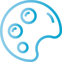Artist's palette icon for creative design and artistic inspiration