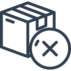 Delivery problem icon for logistics or supply chain issues
