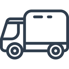 Modern delivery truck icon for logistics and transport services