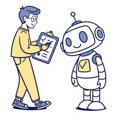 Person and robot collaborating on tasks collaboration teamwork