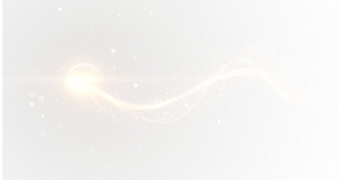 Gold, shine, wave, spark, shine, light, dust, magical shine with cosmic glitter and vibrant design, png.