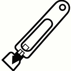 kitchen knife isolated on white