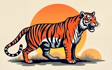 international tiger day post design. High quality
