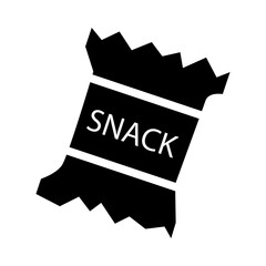 black snack food glyph icon vector