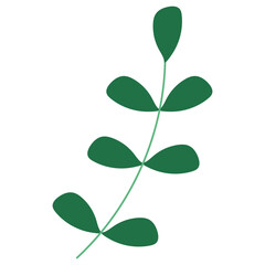 Obraz premium Cute Leaf Sticker