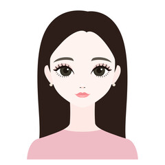 正面を向いた女性1