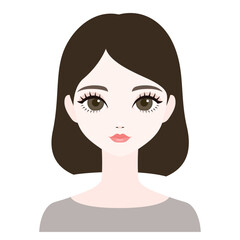 正面を向いた女性2