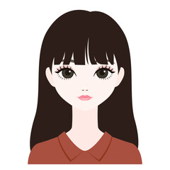 正面を向いた女性3