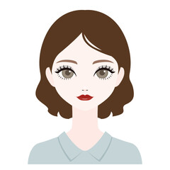 正面を向いた女性5