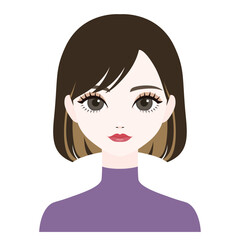 正面を向いた女性6