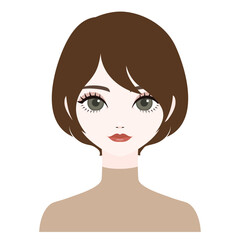 正面を向いた女性7