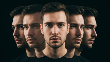 Man's internal debate and decision making process